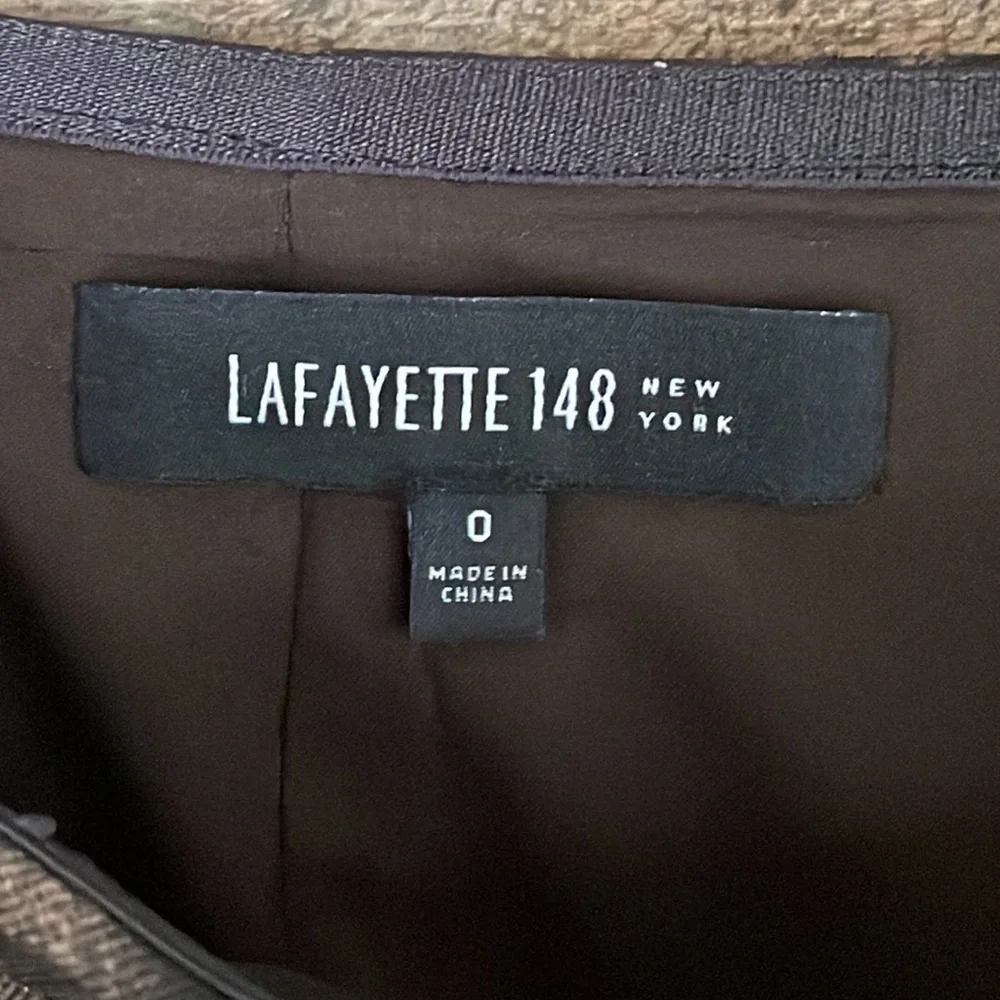 Lafayette 148 New York leopard print wool pencil skirt Size 0 - Picture 6 of 8